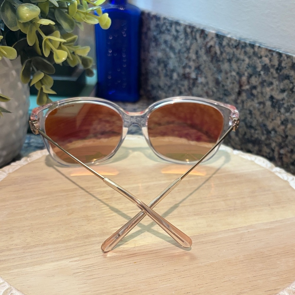 Michael Kors Transparent Sunglasses with Gold-Tinted Lenses - Picture 3 of 11